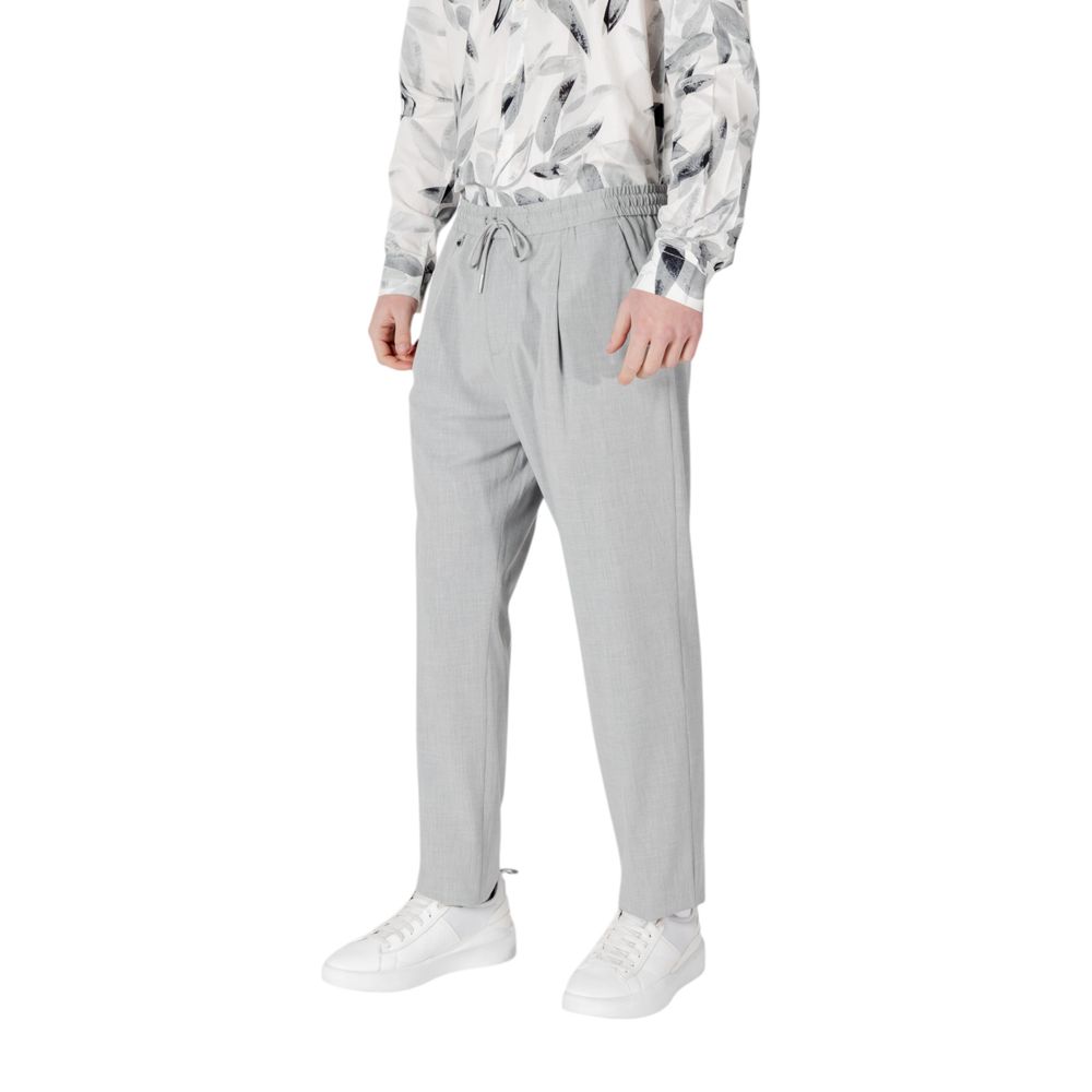 Gray Polyester Pant