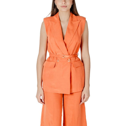 Orange Lyocell Waistcoat
