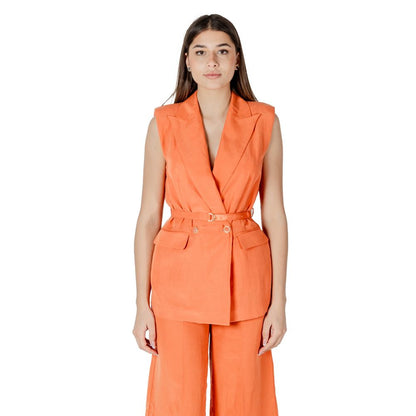 Orange Lyocell Waistcoat