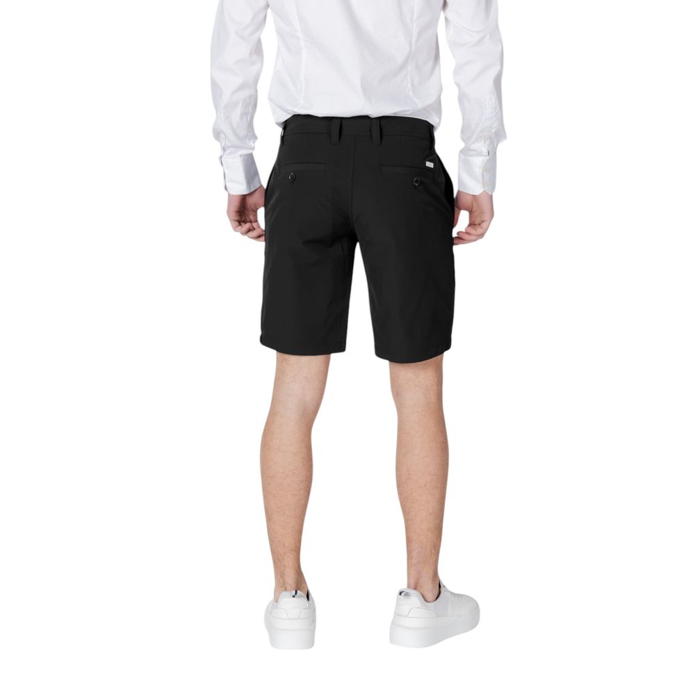 Black Polyamide Bermuda Shorts