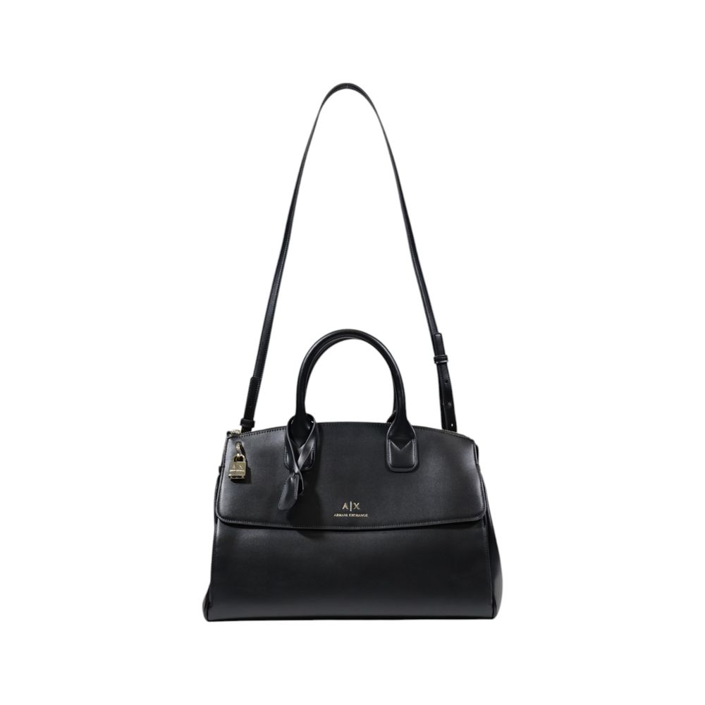 Black Polyester Handbag