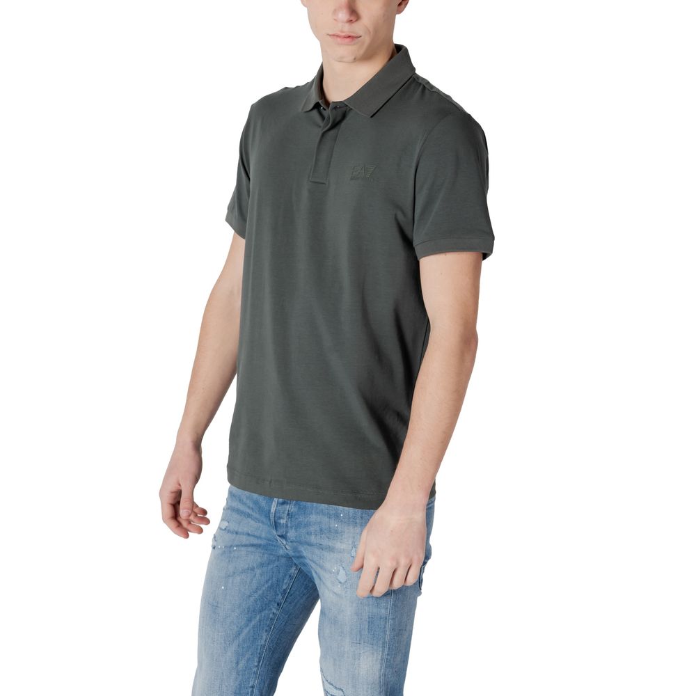 Green Cotton Polo Shirt