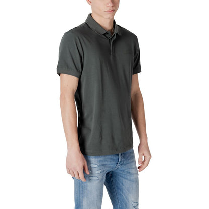 Green Cotton Polo Shirt