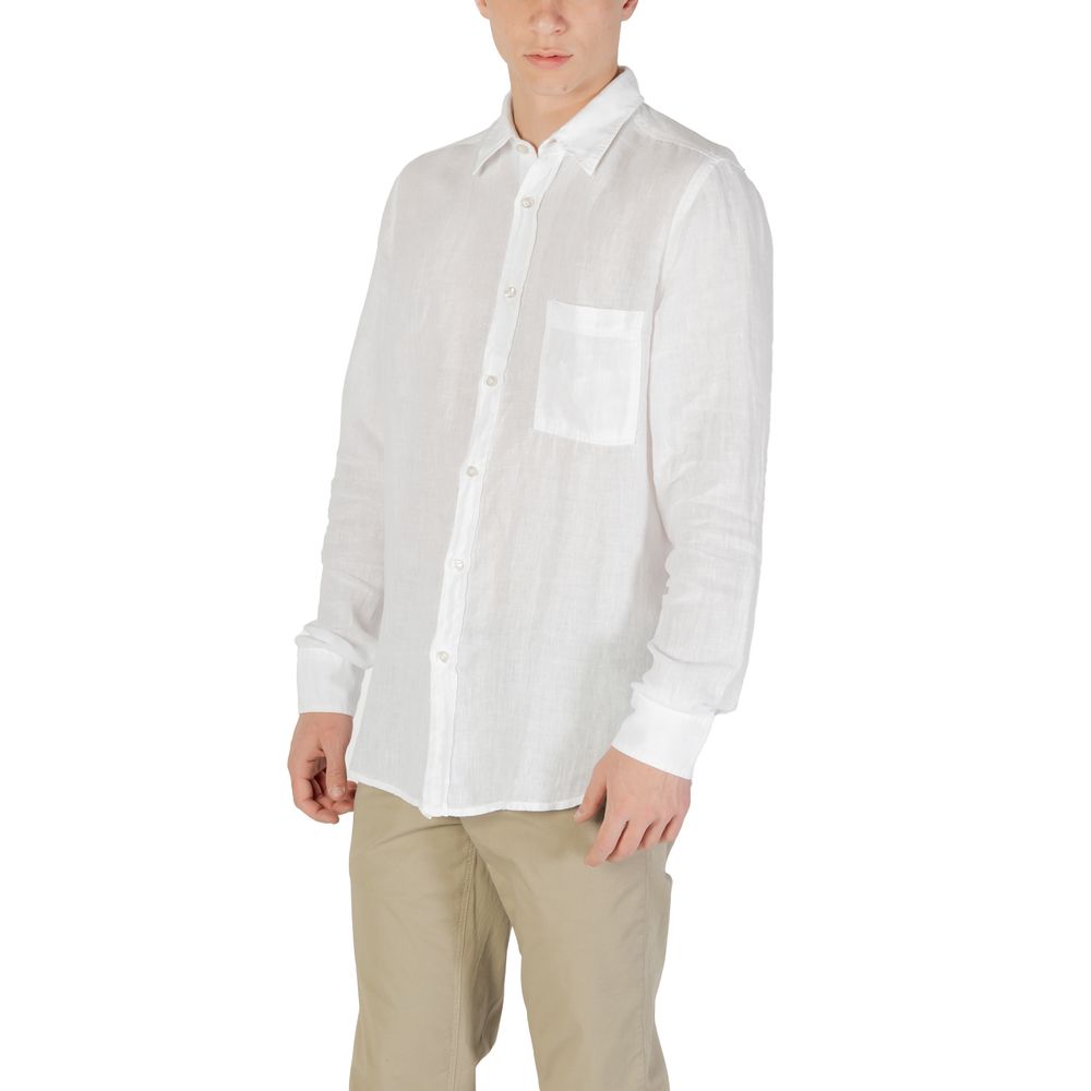 White Linen Dress Shirt