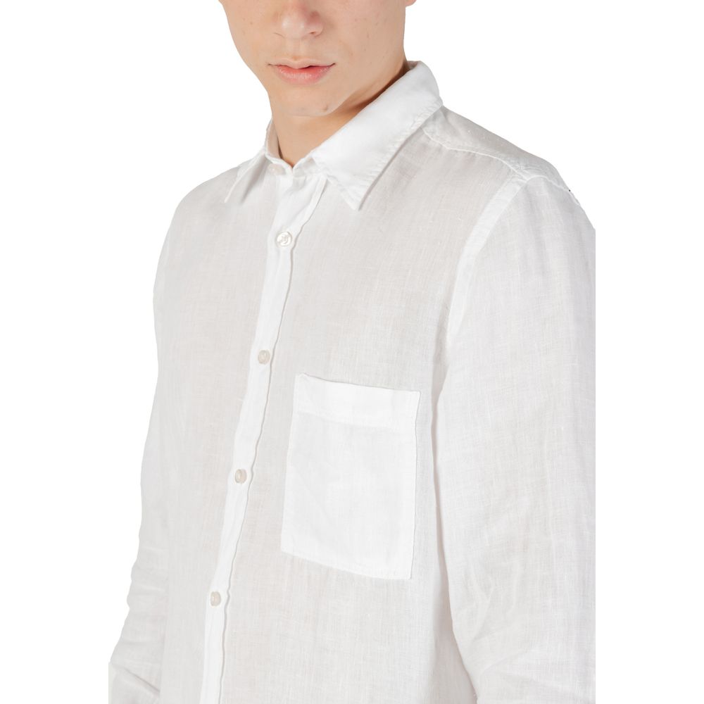 White Linen Dress Shirt