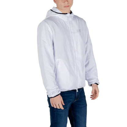 White Polyester Shell Jacket