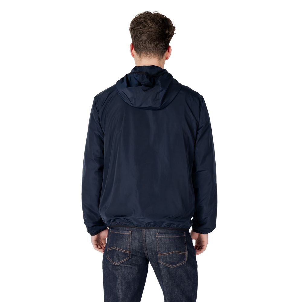 Blue Polyester Shell Jacket