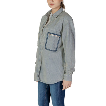 Blue Cotton Blouse
