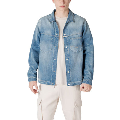 Light Blue Cotton Denim Jacket
