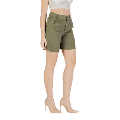 Green Viscose Bermuda
