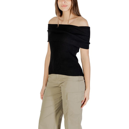 Black Polyester Sweater