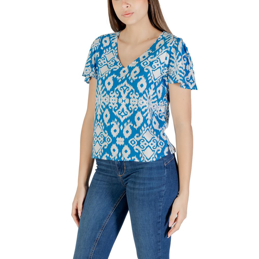 Blue Viscose Blouse