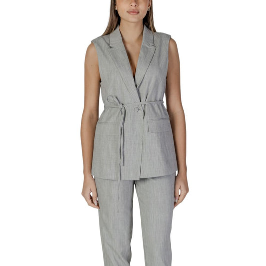 Gray Recycled Polyester Waistcoat