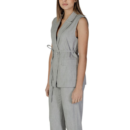 Gray Recycled Polyester Waistcoat