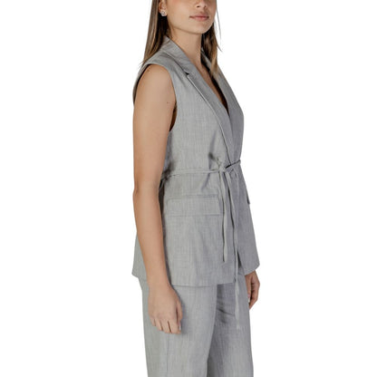 Gray Recycled Polyester Waistcoat