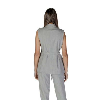 Gray Recycled Polyester Waistcoat