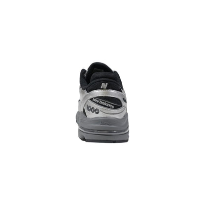 Silver Synthetic Athletic Sneakers