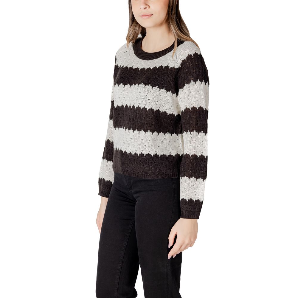 Black And White Marabou Sweatshirt