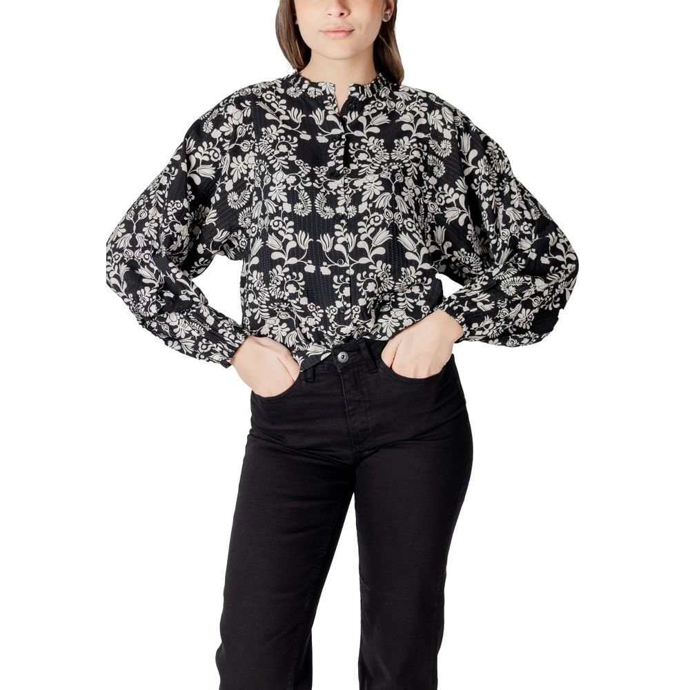 Black Viscose Blouse