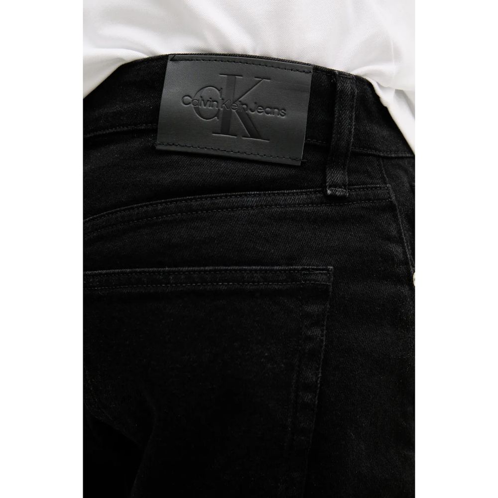 Black Cotton Bermuda Shorts
