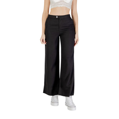 Black Viscose Pants