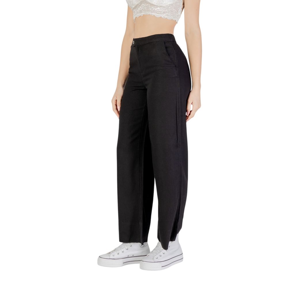 Black Viscose Pants