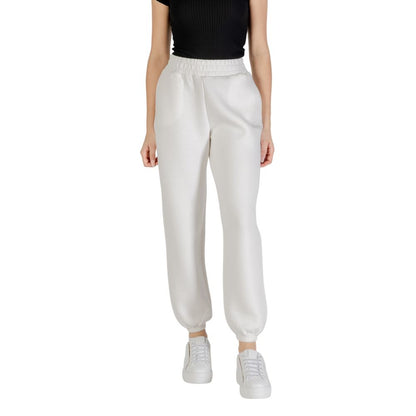 Cream Viscose Joggers (Workout Pants)