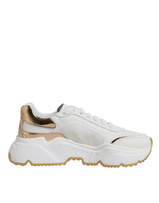 White Gold Daymaster Low Top Sneakers Shoes