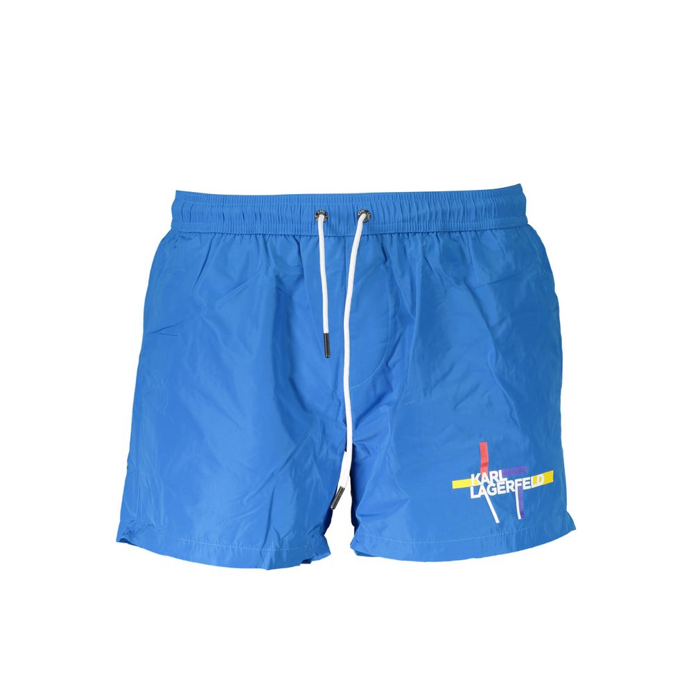 Azzurro Polyester Mens Swim Boxer
