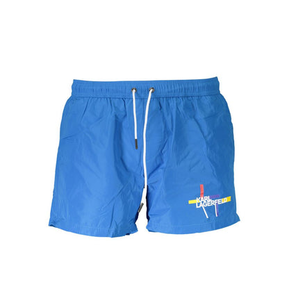 Azzurro Polyester Mens Swim Boxer