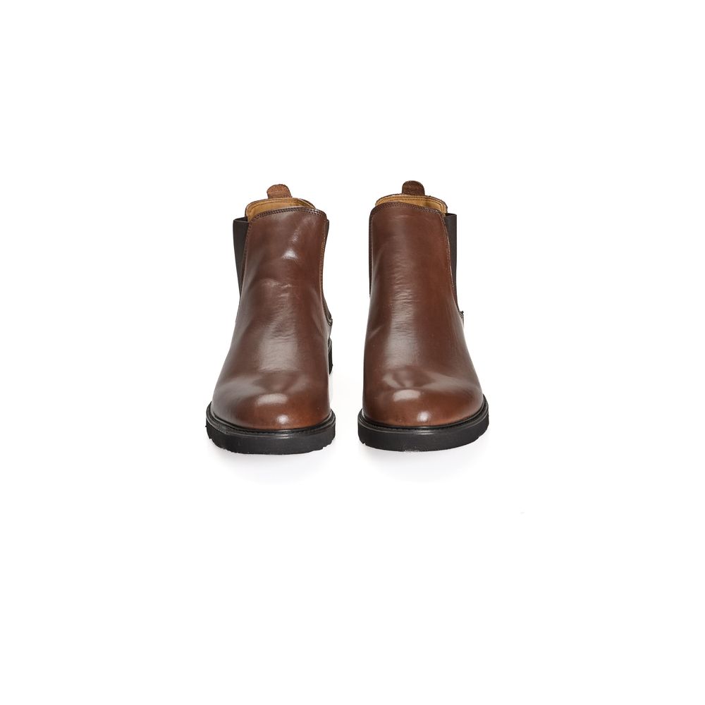 Brown Calfskin Men Boot