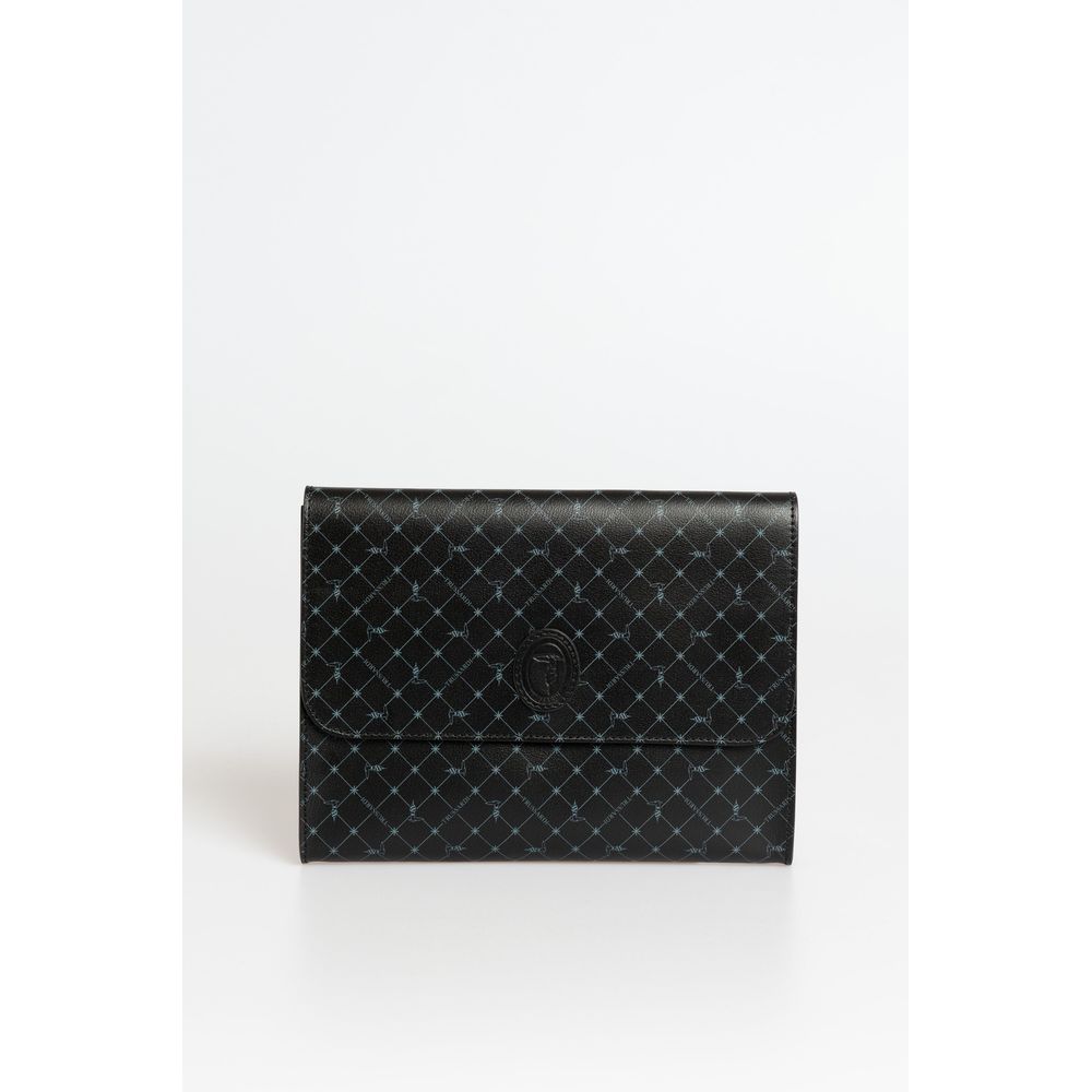 Black Polyester Men Clutch