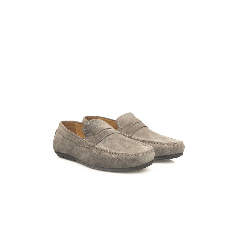 Gray Cowhide Men's Loafer