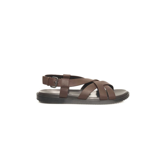Brown Cowhide Men Sandal