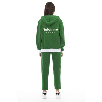 Green Cotton Women Sweater