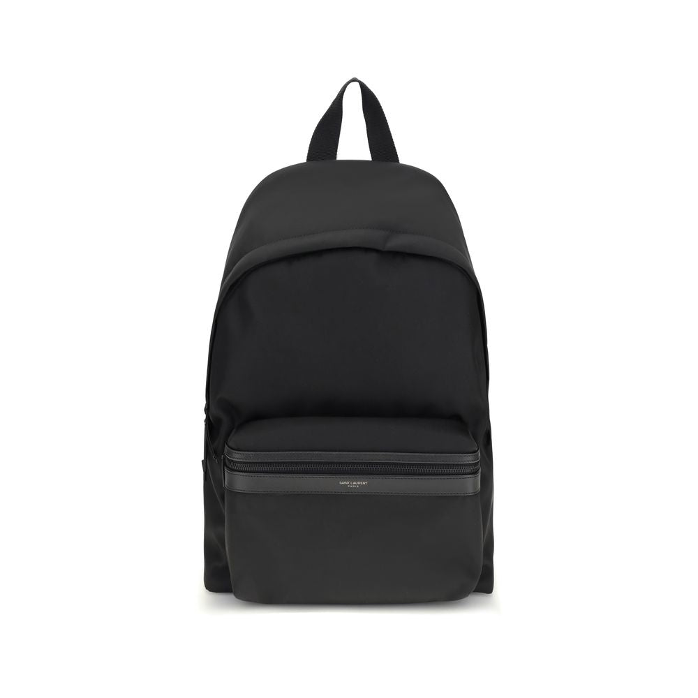 Black Recycled Polyamide Backpack