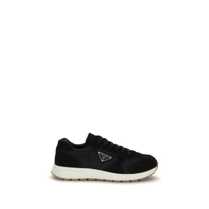 Black Recycled Polyamide Athletic Sneakers