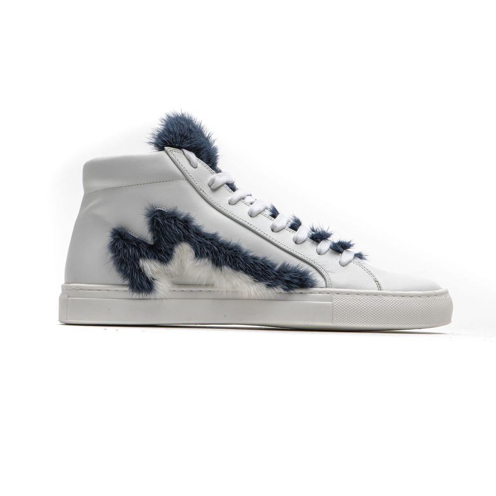 White Leather Women Sneaker