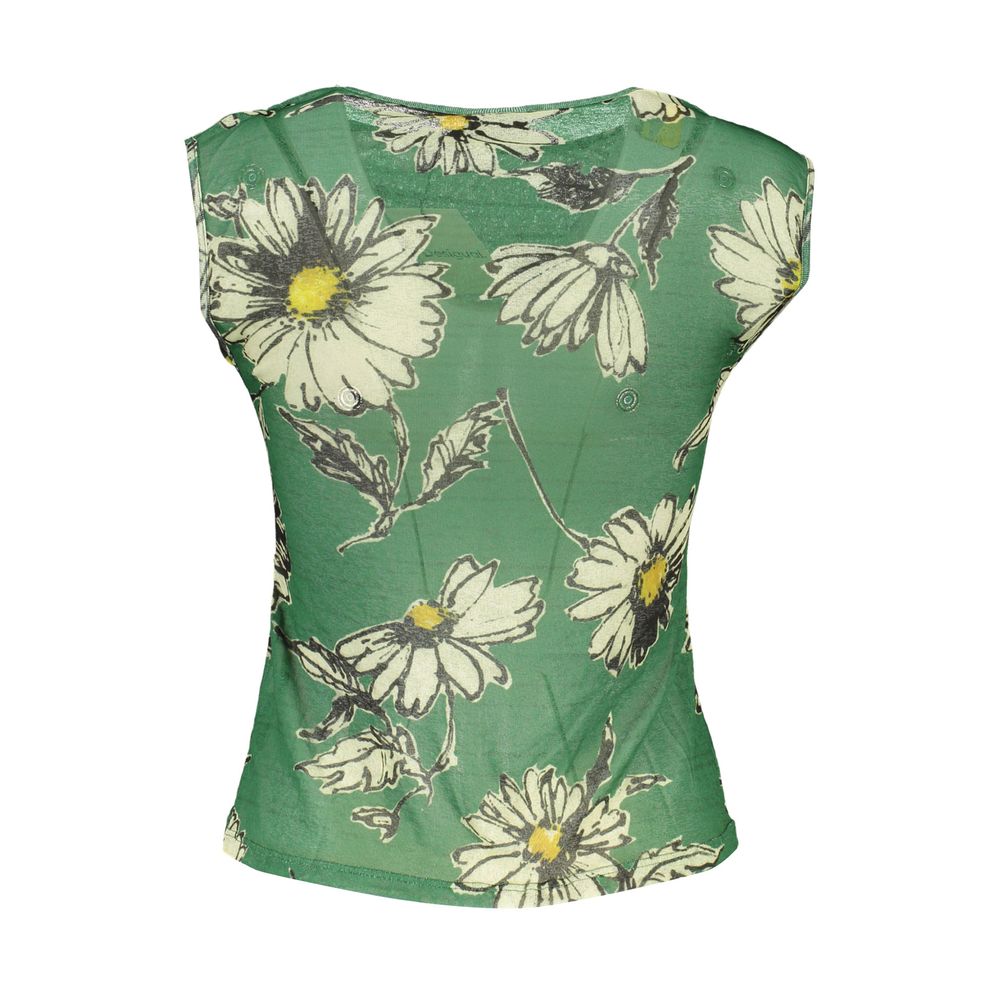 Verde Polyester Woman Tank Top
