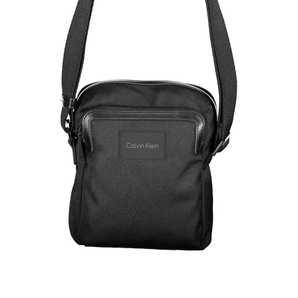 Black Polyester Men's Bag