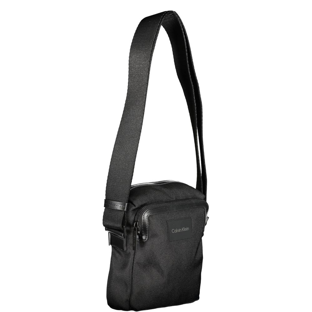 Black Polyester Men's Bag
