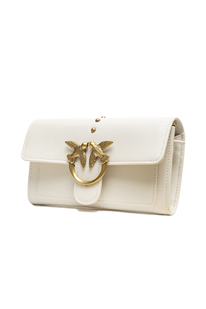 White Leather One Simply Love Mini Bag