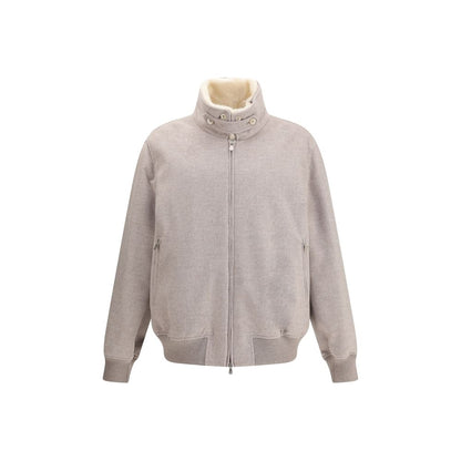 Beige Cashmere Bomber