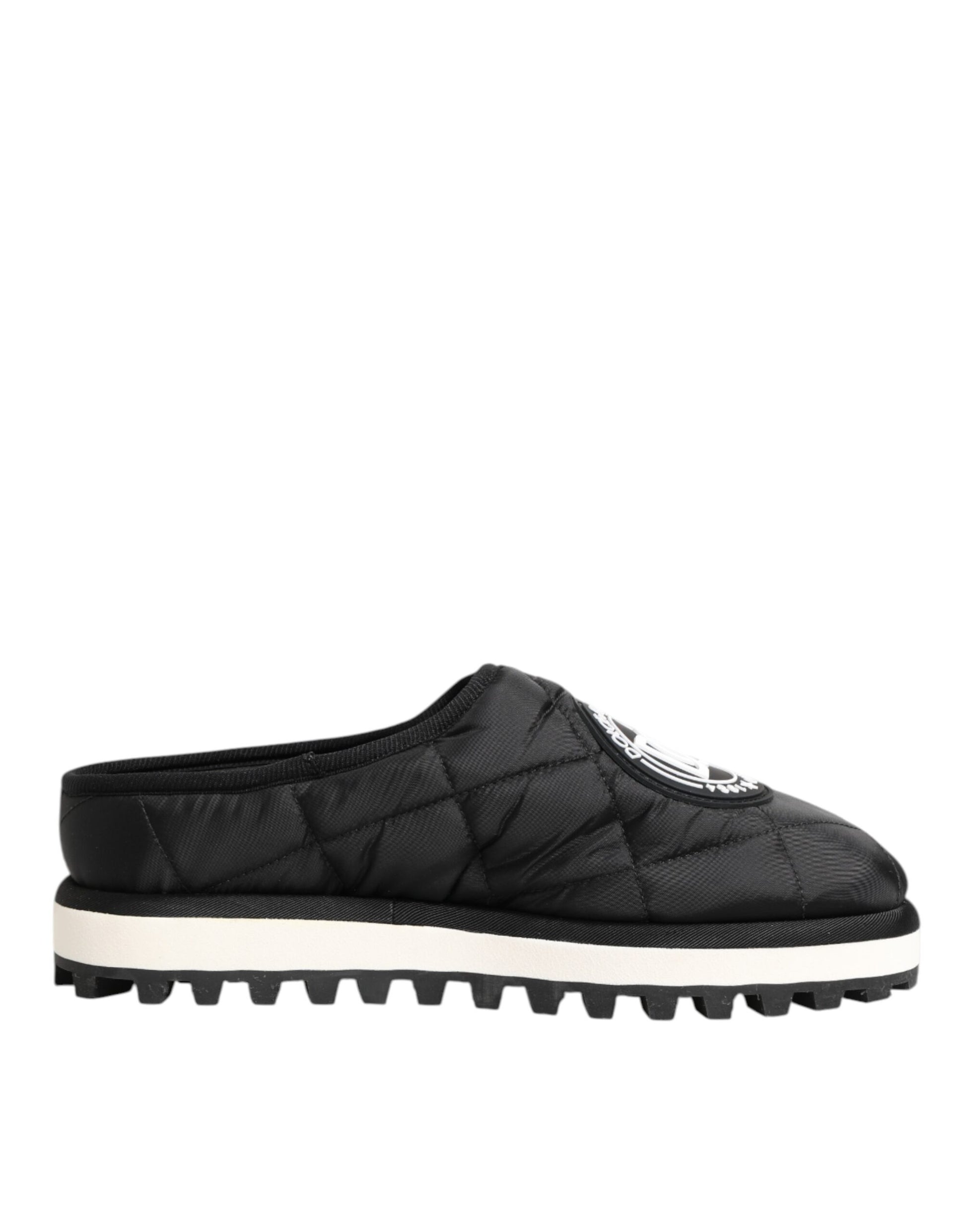 Black Nylon Low Top Slip On Sneaker Shoes
