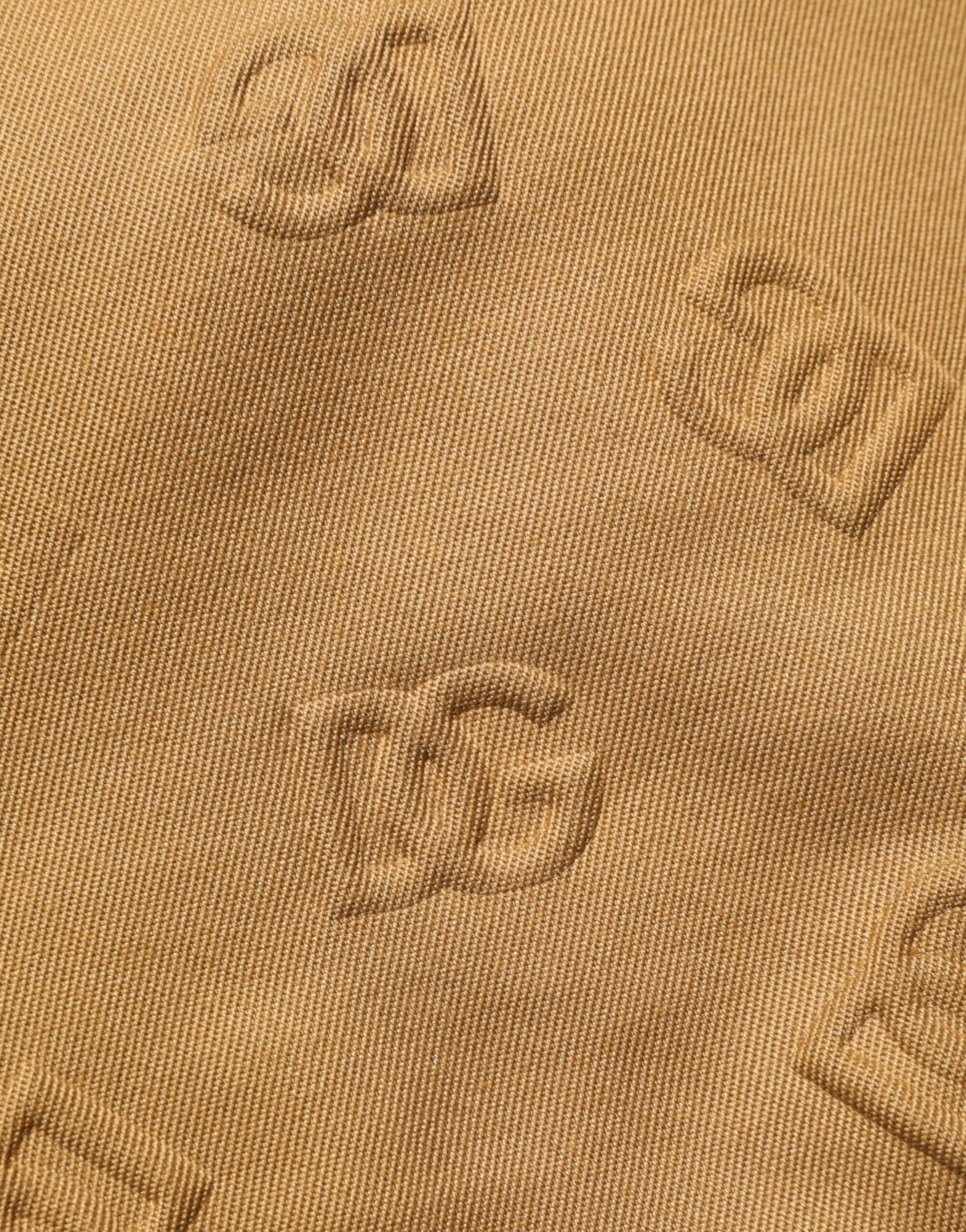 Brown Cotton Stretch Logo CargoBermuda Shorts