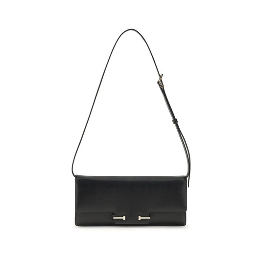 Black Leather Shoulder Bag