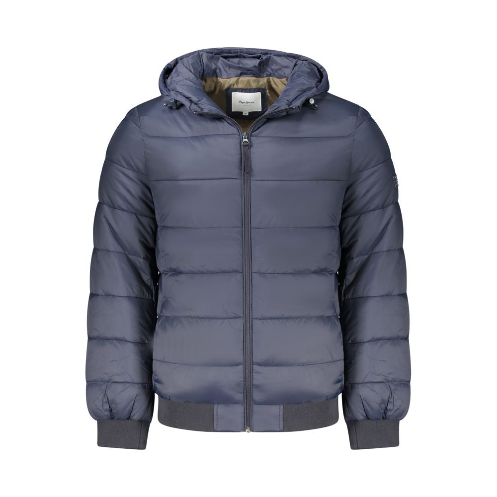 Blu Poliammide Men's Jacket