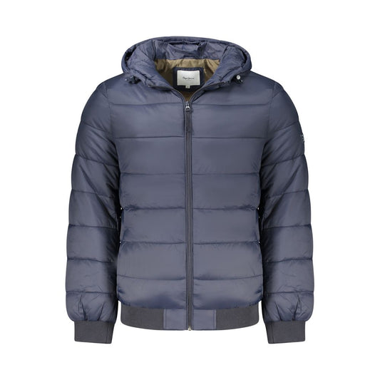 Blu Poliammide Men's Jacket