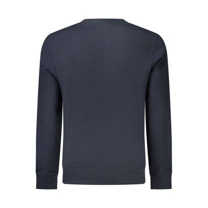 Blue Cotton Men Sweatshirt