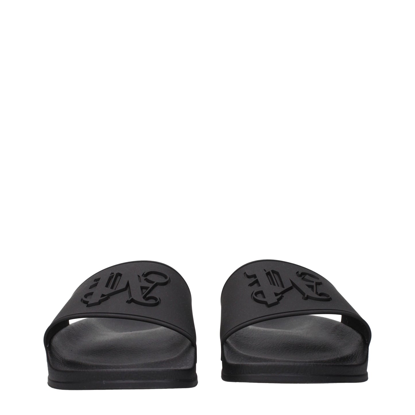 Black Cotton Slippers